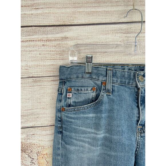 AG Adriano Goldschmied The Ex-Boyfriend Slim Jeans Women's 28 Blue Distressed - Picture 5 of 11